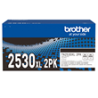 Brother TN2530XL 2PK Black High Yield Toner Cartridges 2 Pack
